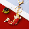 Metal Small Fish Shaped Keychain For Women As Gift