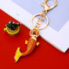 Metal Small Fish Shaped Keychain For Women As Gift