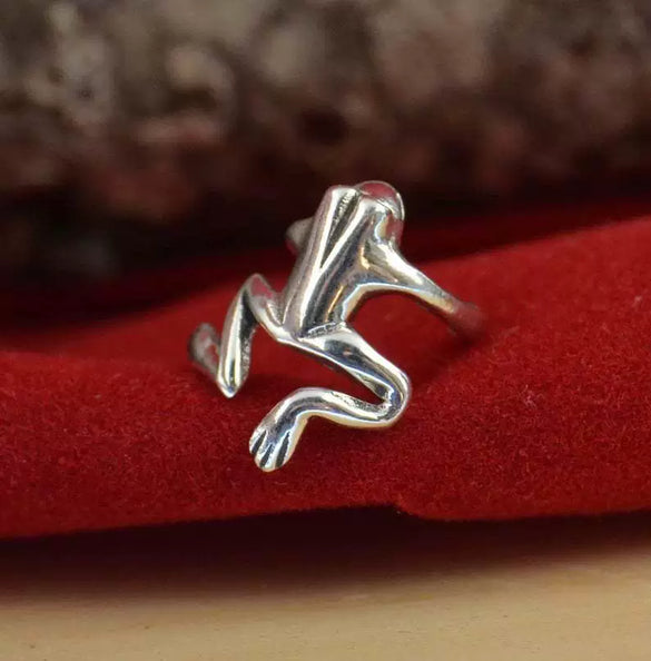 Metal Small Frog Earrings Simple Style Electroplated Animal Pattern For Women