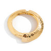 Metal Smooth Spring Buckle Bracelet With Knock Pattern And Electroplating For Women