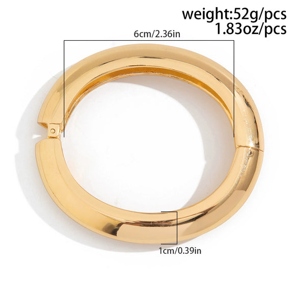 Metal Smooth Water Drop Hug Irregular Imitation Pearl Bracelet With Electroplating Process And Fashion Trend Design