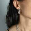 Metal Snake Pattern Earrings And Necklaces Set 316L Stainless Steel Retro Style