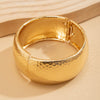 Metal Snake Stripe Wide Open Bracelet For Women With Niche Style And Electroplating Process