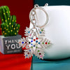 Metal Snowflake Women's Keychain And Bag Pendant For Christmas