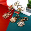 Metal Snowflake Women's Keychain And Bag Pendant For Christmas