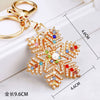 Metal Snowflake Women's Keychain And Bag Pendant For Christmas