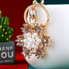 Metal Snowflake Women's Keychain And Bag Pendant For Christmas