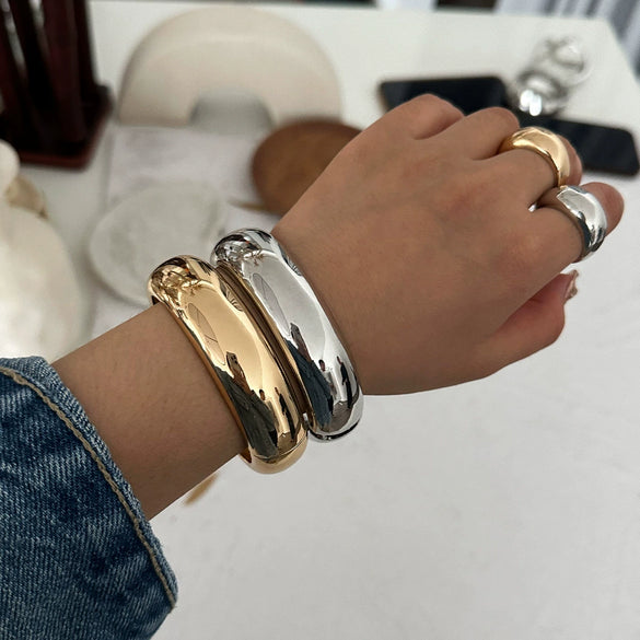 Metal Square Retro Style Electroplated Women's Bracelet