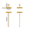 Metal Stainless Steel Bead Chain Tube Bracelet Necklace Electroplating Diy Jewelry Accessories
