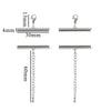 Metal Stainless Steel Bead Chain Tube Bracelet Necklace Electroplating Diy Jewelry Accessories