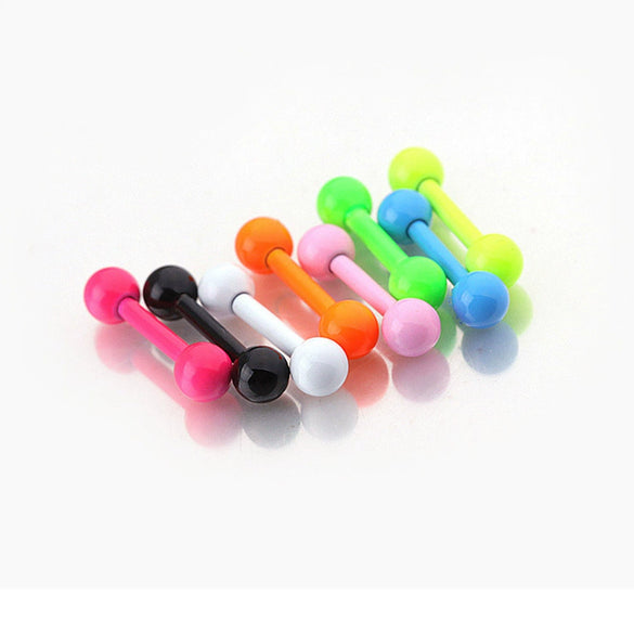 Metal Stainless Steel Geometric Painted Baking Varnish Unisex Body Piercing Earrings Jewelry