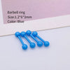 Metal Stainless Steel Geometric Painted Baking Varnish Unisex Body Piercing Earrings Jewelry