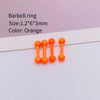 Metal Stainless Steel Geometric Painted Baking Varnish Unisex Body Piercing Earrings Jewelry