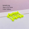 Metal Stainless Steel Geometric Painted Baking Varnish Unisex Body Piercing Earrings Jewelry