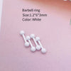 Metal Stainless Steel Geometric Painted Baking Varnish Unisex Body Piercing Earrings Jewelry