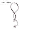 Metal Stainless Steel Geometric Pointed Cone Ball Winding Sshaped Piercing Ear Stud And Circle Cannula Nose Ring Electroplated