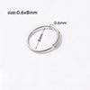 Metal Stainless Steel Geometric Pointed Cone Ball Winding Sshaped Piercing Ear Stud And Circle Cannula Nose Ring Electroplated