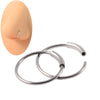 Metal Stainless Steel Geometric Pointed Cone Ball Winding Sshaped Piercing Ear Stud And Circle Cannula Nose Ring Electroplated