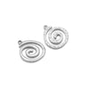 Metal Stainless Steel Gold Round Vortex Spiral Swirl Pendant Jewelry Accessories With Electroplating