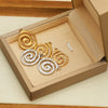 Metal Stainless Steel Gold Round Vortex Spiral Swirl Pendant Jewelry Accessories With Electroplating