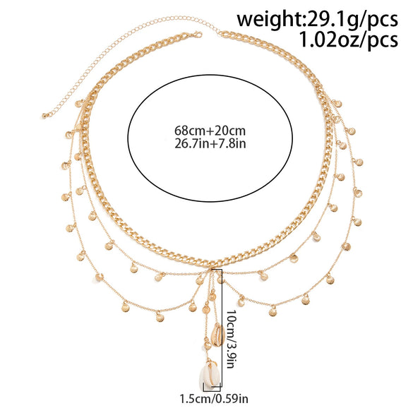 Metal Star Butterfly Waist Chain For Female Simple Style