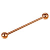 Metal Star Industrial Barbell Crossbar Straight Bar Electroplated Earrings