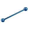 Metal Star Industrial Barbell Crossbar Straight Bar Electroplated Earrings