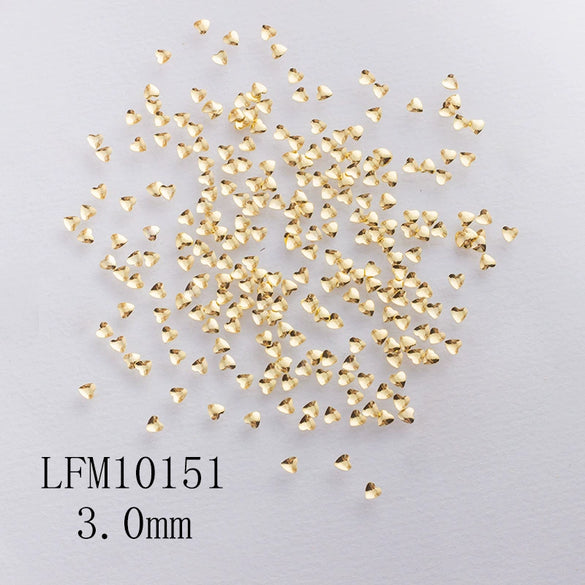 Metal Star Moon Snowflake Gear Nail Art Rivet Charms Simple Decorative Nail Jewelry Patch For Diy Nail Design