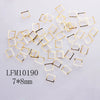 Metal Star Moon Snowflake Gear Nail Art Rivet Charms Simple Decorative Nail Jewelry Patch For Diy Nail Design