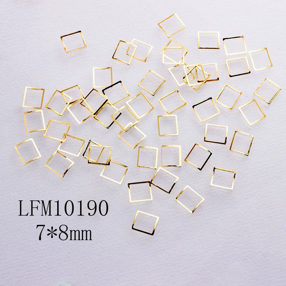 Metal Star Moon Snowflake Gear Nail Art Rivet Charms Simple Decorative Nail Jewelry Patch For Diy Nail Design