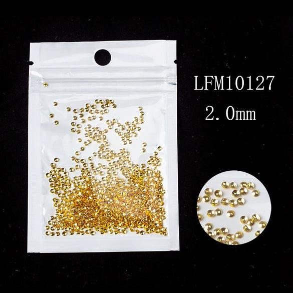 Metal Star Moon Snowflake Gear Nail Art Rivet Charms Simple Decorative Nail Jewelry Patch For Diy Nail Design
