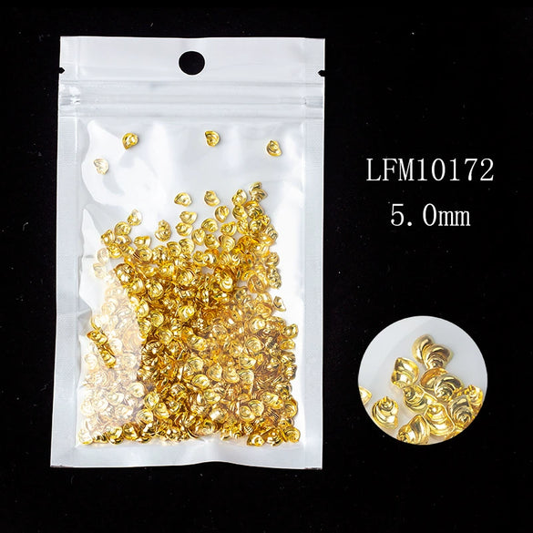 Metal Star Moon Snowflake Gear Nail Art Rivet Charms Simple Decorative Nail Jewelry Patch For Diy Nail Design