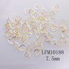 Metal Star Moon Snowflake Gear Nail Art Rivet Charms Simple Decorative Nail Jewelry Patch For Diy Nail Design