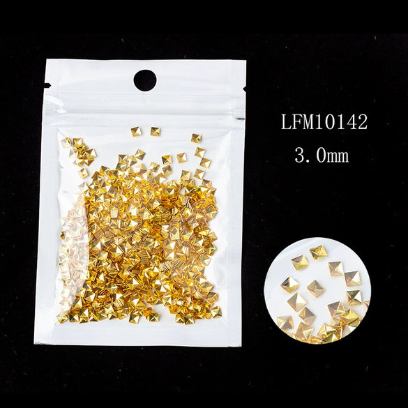Metal Star Moon Snowflake Gear Nail Art Rivet Charms Simple Decorative Nail Jewelry Patch For Diy Nail Design