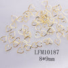 Metal Star Moon Snowflake Gear Nail Art Rivet Charms Simple Decorative Nail Jewelry Patch For Diy Nail Design