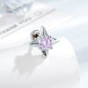 Metal Star Shaped Piercing Earrings Set With Zirconia Fashion Unisex