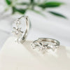 Metal Star Zirconia Fashion Style Unisex Piercing Earrings
