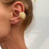 Metal Starfish Shell Cshaped Ear Clip And Flower Moon Earrings With Electroplating Star And Flower Pattern For Women