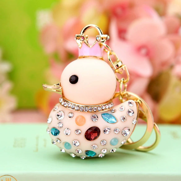 Metal Swan Creative Keychain For Women As Gift