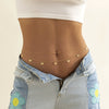 Metal Tassel Butterfly Pendant Double Waist Chain For Women Sweet Cool Spice Girl Style