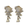 Metal Tassel Earrings Geometric High Sense Electroplating