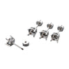 Metal Titanium Steel Screw Rod Huanzi Earring Fourclaw Drill Holder Fashion Geometric Polished Ear Accessories