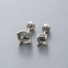Metal Titanium Steel Screw Rod Huanzi Earring Fourclaw Drill Holder Fashion Geometric Polished Ear Accessories