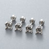 Metal Titanium Steel Screw Rod Huanzi Earring Fourclaw Drill Holder Fashion Geometric Polished Ear Accessories