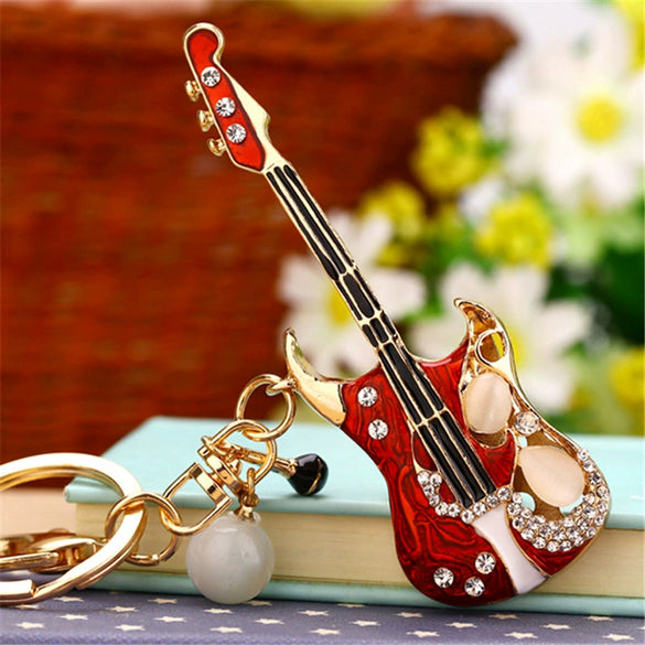Metal Tulip Car Keychain And Bag Pendant For Female Cute Small Gift