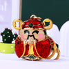 Metal Tulip Car Keychain And Bag Pendant For Female Cute Small Gift