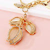 Metal Tulip Car Keychain And Bag Pendant For Female Cute Small Gift