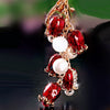 Metal Tulip Car Keychain And Bag Pendant For Female Cute Small Gift