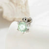 Metal Turtle Inlaid Zircon Cartilage Piercing For Women Fashion Design