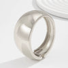 Metal Water Drop Hug Stacking Bracelet For Women Futuristic Geometric Electroplated Jewelry
